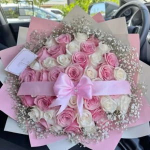 Bucho de rosas rosadas