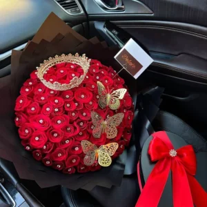 👑 Bouquet Reina Roja – Taller Floral