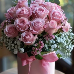 🌷 Caja “Rosado Encanto” – Taller Floral